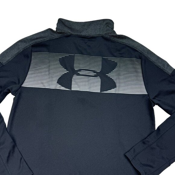 Under Armour Heat Gear Loose Fit 3/4 Zip Pullover Long Sleeve Top Youth SZ L - Picture 3 of 6